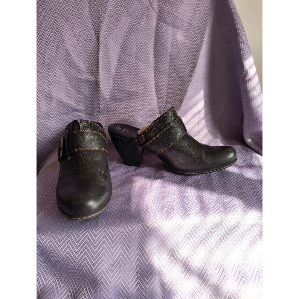 Born Concept B.O.C. Womens Black Open Heel Clogs Size 9 (EU 40.5)